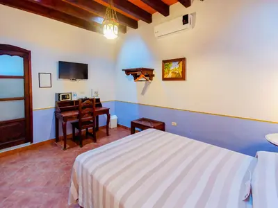 Cama o camas de una habitación en Meson del Alferez Xalapa