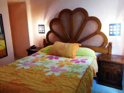 Cama o camas de una habitación en Hotel Imperial Jojutla