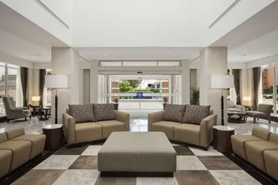Zona de estar de Hilton Garden Inn Tuxtla Gutierrez