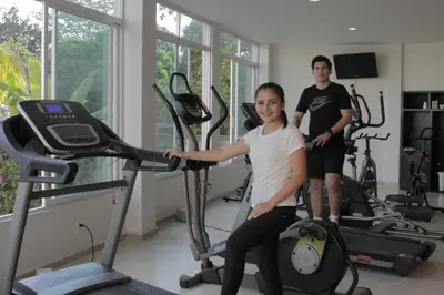 Gimnasio o instalaciones de fitness de Hotel Baez Paraiso