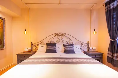 Cama o camas de una habitación en Casa de los Frailes