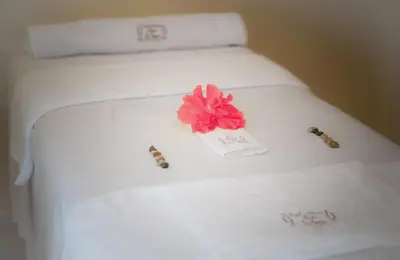 Cama o camas de una habitación en Hotel y Cabañas Quinta Los Cipreses