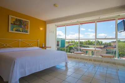 Cama o camas de una habitación en Balcon del Alferez