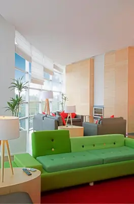 Zona de estar de Fiesta Inn Puebla Las Animas