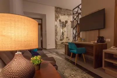Una televisión o centro de entretenimiento en Casa de la Audiencia