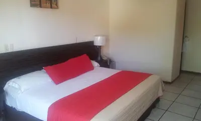 Cama o camas de una habitación en Hotel Real del Sol