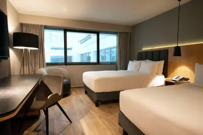 Cama o camas de una habitación en Hilton Mexico City Airport