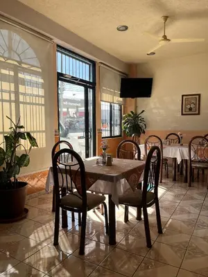 Zona de estar de Hotel Central Puebla