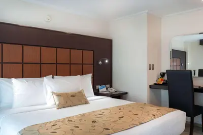 Cama o camas de una habitación en Sleep Inn Puebla Centro Hist rico