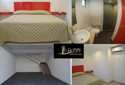 Cama o camas de una habitación en Hotel Boutique Dubai
