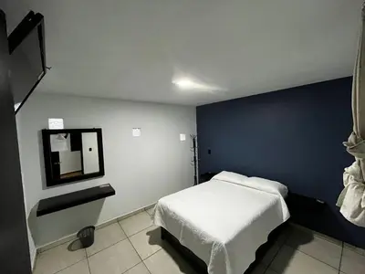 Cama o camas de una habitación en Hotel posada Juquila