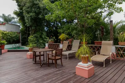 Jardín al aire libre en Hotel Boutique Casa de Campo