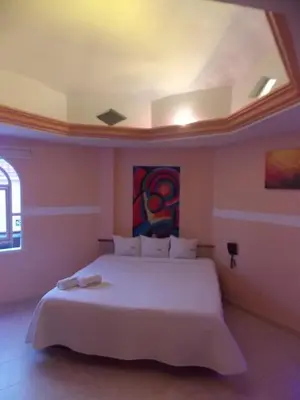 Cama o camas de una habitación en Hotel Express Alejandría