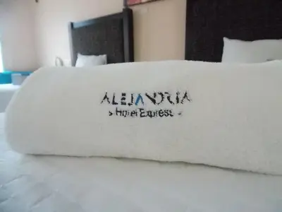 Cama o camas de una habitación en Hotel Express Alejandría