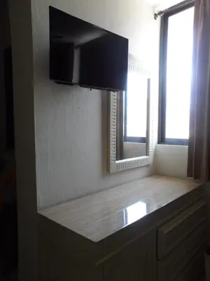 Una televisión o centro de entretenimiento en Hotel Fernando