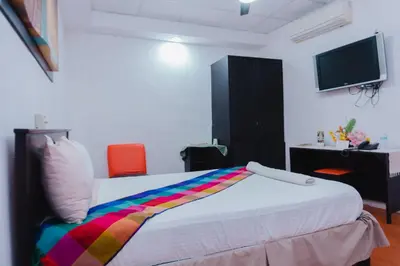 Cama o camas de una habitación en Hotel Makarios
