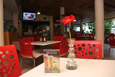 Zona de estar de Hotel Palapa Palace