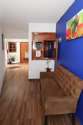 Zona de estar de Hotel Casa Frida