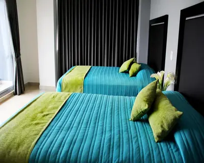 Cama o camas de una habitación en Hotel Misión Express Xalapa