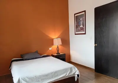 Cama o camas de una habitación en Hotel Xochicaltzin