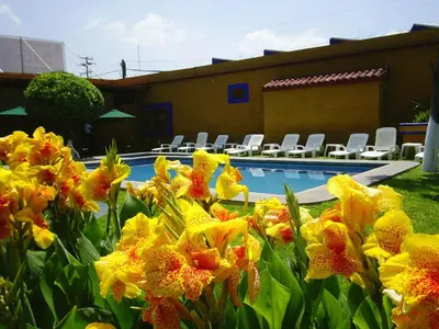 Piscina en o cerca de Hotel Hacienda Don Cenobio