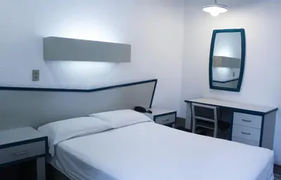 Cama o camas de una habitación en HOTEL OLIDEN