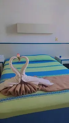 Cama o camas de una habitación en HOTEL OLIDEN