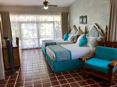 Zona de estar de Hotel Posada Quinta Las Flores