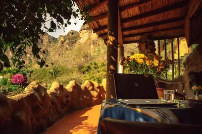 Jardín al aire libre en Valle Místico Hotel Boutique