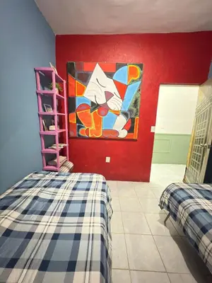 Cama o camas de una habitación en Casa en el centro de veracruz