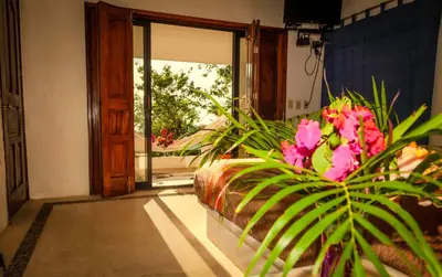 Jardín al aire libre en Villas Mykonos