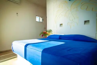 Cama o camas de una habitación en Villas Mykonos