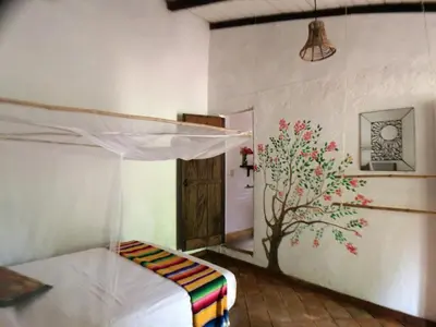 Cama o camas de una habitación en Posada Mexico