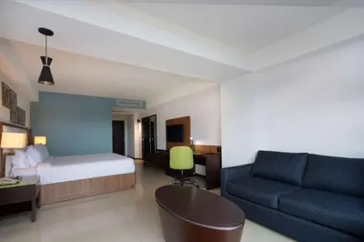 Cama o camas de una habitación en Hampton by Hilton Veracruz Boca Del Rio