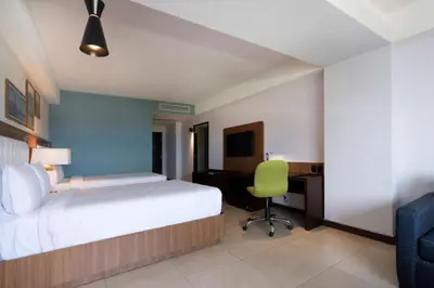 Cama o camas de una habitación en Hampton by Hilton Veracruz Boca Del Rio