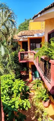 Un balcón o terraza de Hotel La Cabaña