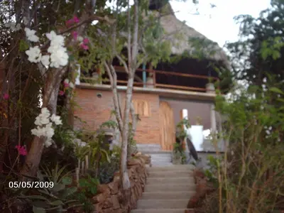 Jardín al aire libre en Villa Luna de Miel
