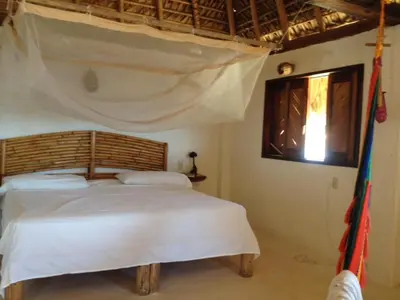 Cama o camas de una habitación en Cabañas Las 3 Marias