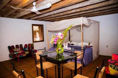 Zona de estar de Hotel El Copal