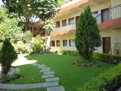 Jardín al aire libre en Hotel La Casona del Llano