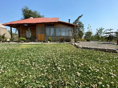 Jardín al aire libre en Cabañas Los Abuelos