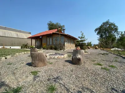 Jardín al aire libre en Cabañas Los Abuelos