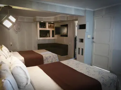 Cama o camas de una habitación en Silmar Hotel/Motel