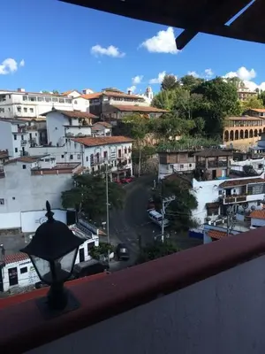 Vista general de Taxco de Alarcón o vista desde el hotel