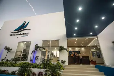 El vestíbulo o zona de recepción de Hotel Santa Cruz Juchitan
