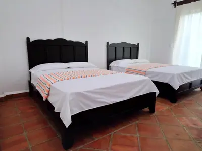 Cama o camas de una habitación en Hotel Tiktaalik