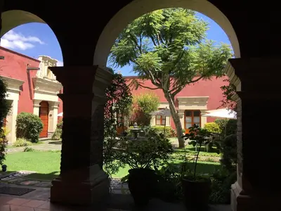 Jardín al aire libre en Quinta Luna