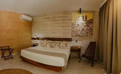 Cama o camas de una habitación en Rinconada Hotel Boutique