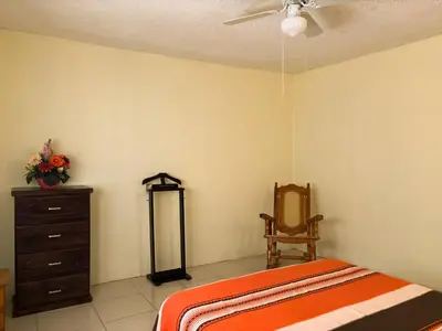 Cama o camas de una habitación en Casa Elim-Oaxaca