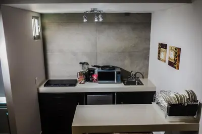 Una cocina o zona de cocina en HOTEL CAREYES